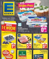 EDEKA Prospekt 19 – 24 Februar 2024 page 1 thumbnail